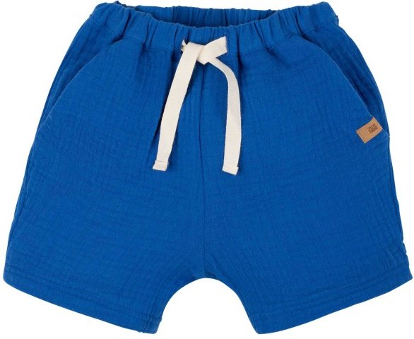 Pure Pure - Kid's Mini-Shorts Mull Uni - Shorts Gr 98 blau