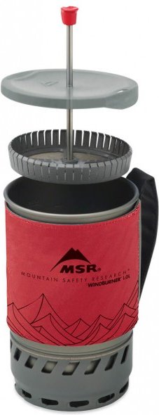MSR - WindBurner Coffee Press Kit 1.8 L Gr 1,8 l rot