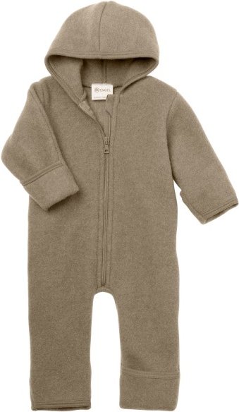 Engel - Baby-Overall mit Kapuze und Reißverschluss - Overall Gr 50/56 beige
