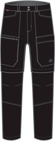 Thumbnail - Mammut - Zinal Hybrid Zip Off Pants - Zip-Off-Hose Gr 56 - Regular schwarz