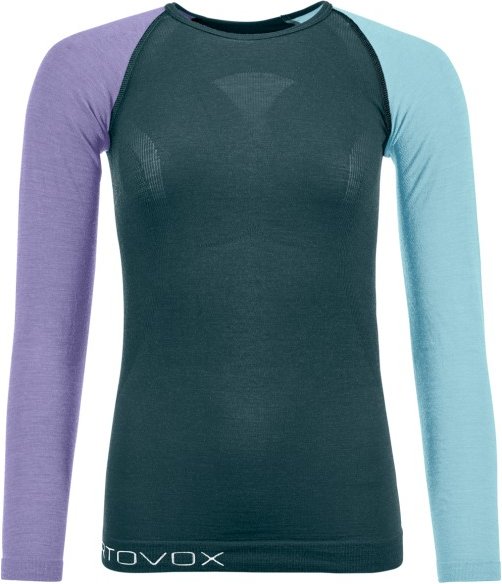 Thumbnail - Ortovox - Women's 120 Comp Light Long Sleeve - Merinounterwäsche Gr L blau