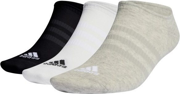 adidas - Thin&Light Sportswear No Show Socks 3-Pack - Multifunktionssocken Gr L grau