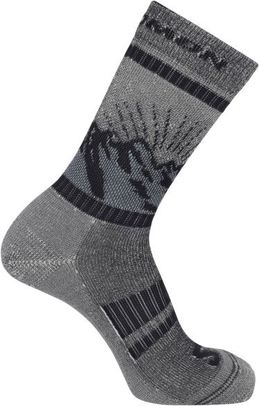 Thumbnail - Salomon - Retro Wool Crew - Wandersocken Gr 36-38 grau
