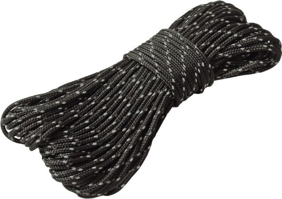 Exped - Reflective Dyneema Tent Cord - Campingzubehör Gr 15 m schwarz/ reflective