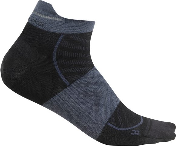 Icebreaker - Merino Run+ Ultralight Micro - Laufsocken Gr M schwarz