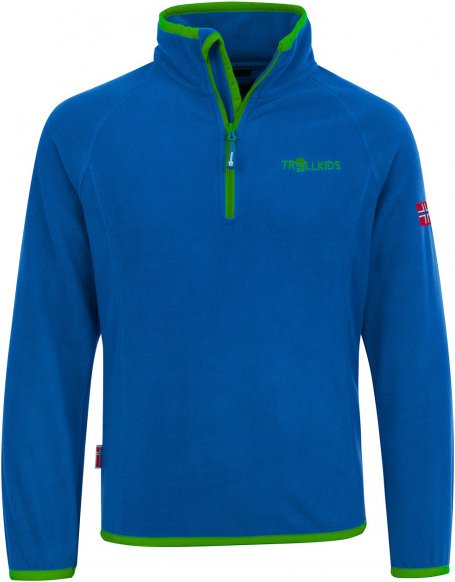 Thumbnail - Trollkids - Kid's Nordland Half Zip - Fleecepullover Gr 152 blau