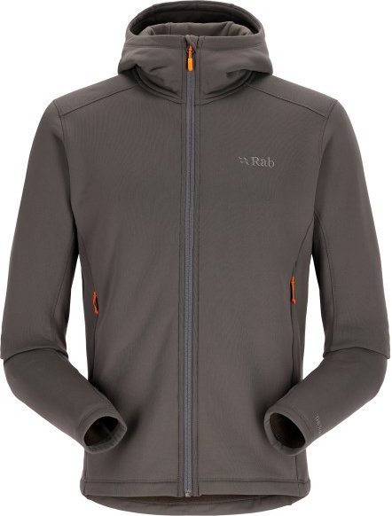 Thumbnail - Rab - Apparition Hoody - Fleecejacke Gr S grau/braun