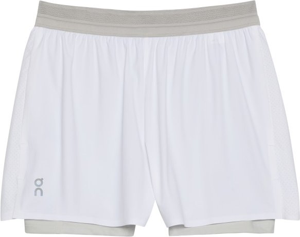 On - Women's 3 Performance 2/1 Shorts - Laufshorts Gr M weiß