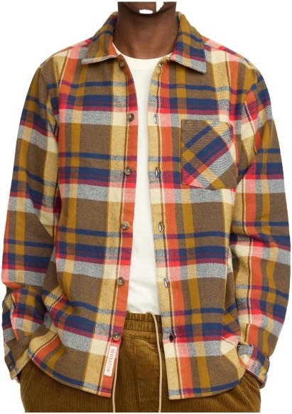 Revolution - Casual Shirt Checked - Hemd Gr XL braun