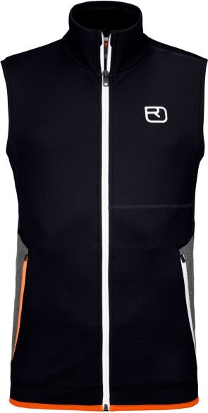 Thumbnail - Ortovox - Fleece Vest - Merinoweste Gr S schwarz