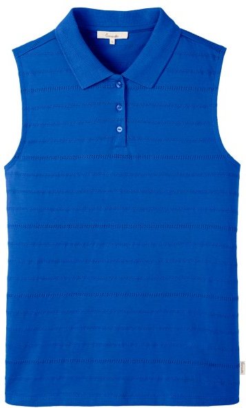 Thumbnail - Tranquillo - Women's Bluse aus Ajour-Jersey - Top Gr L blau
