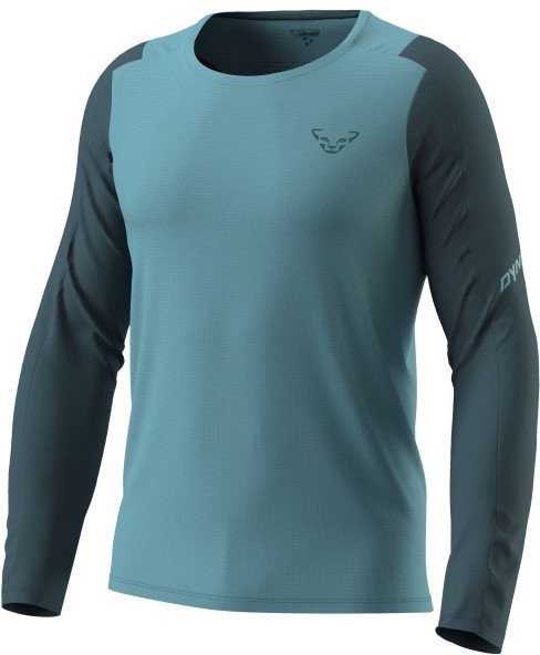 Dynafit - Transalper L/S Tee - Laufshirt Gr S türkis/blau