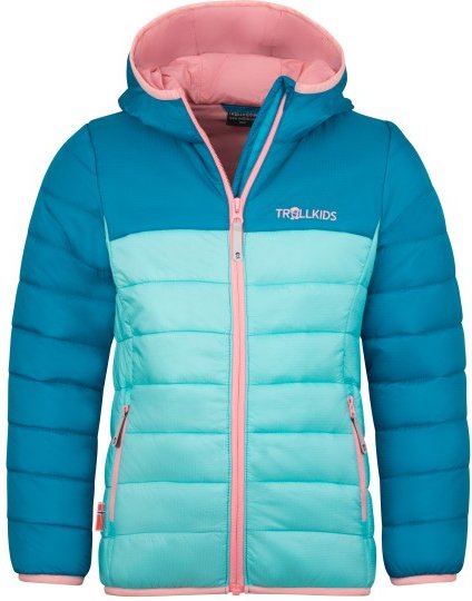 Thumbnail - Trollkids - Girl's Eikefjord Jacket - Kunstfaserjacke Gr 140 türkis/blau