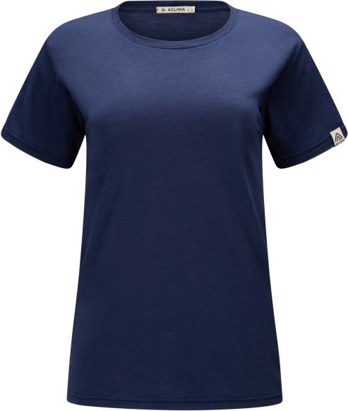 Thumbnail - Aclima - Women's Lightwool Classic Tee - Merinoshirt Gr L blau