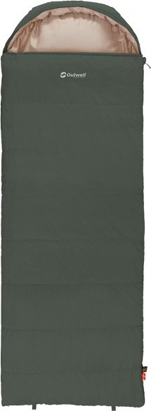 Outwell - Campion - Kunstfaserschlafsack Gr 215 x 80 cm - Bodysize: 185 cm grün