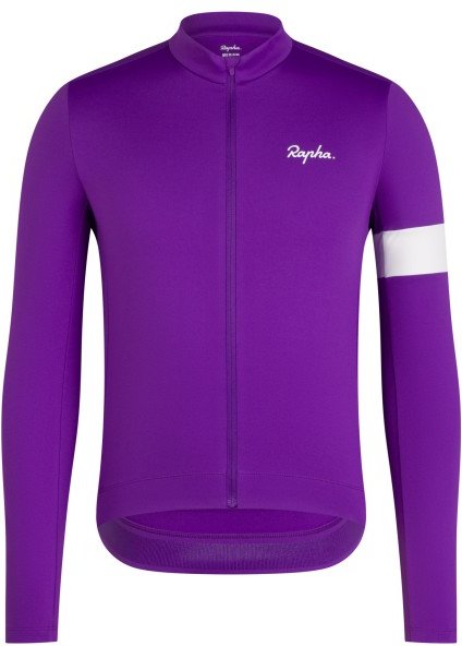 Rapha - Core Thermal Long Sleeve Jersey - Radtrikot Gr XL lila