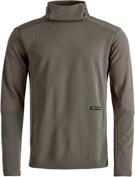 Thumbnail - Ortovox - Fleece Cord Hoodie - Fleecepullover Gr M braun/grau