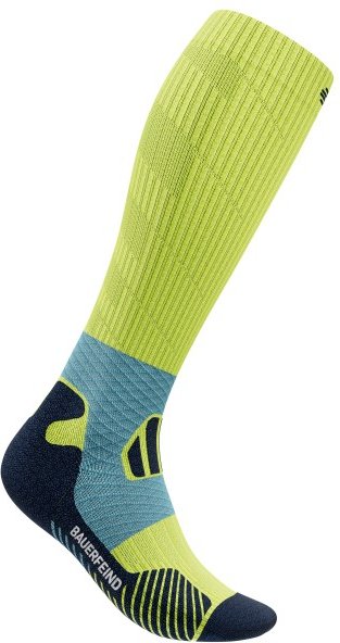 Bauerfeind Sports - Trail Run Compression Socks - Laufsocken Gr 46-49 - M: 36-41 cm grün