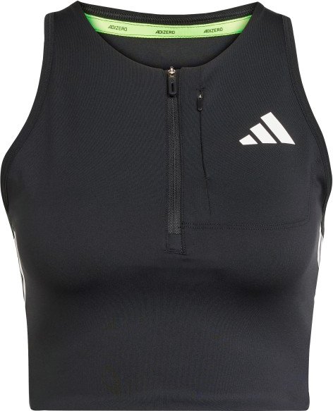 adidas - Women's Adizero Running Gel Pocket Crop Top - Sport-BH Gr L schwarz