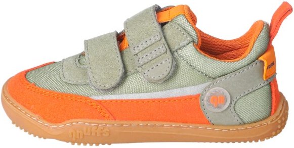 qnuffs - Kid's Erle - Barfußschuhe Gr 28 orange/ eukalyptus