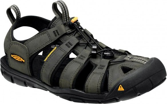 Keen - Clearwater CNX Leather - Sandalen Gr 48 schwarz