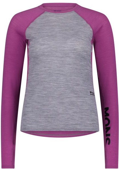 Mons Royale - Women's Bella Merino Long Sleeve - Merinounterwäsche Gr M lila/grau