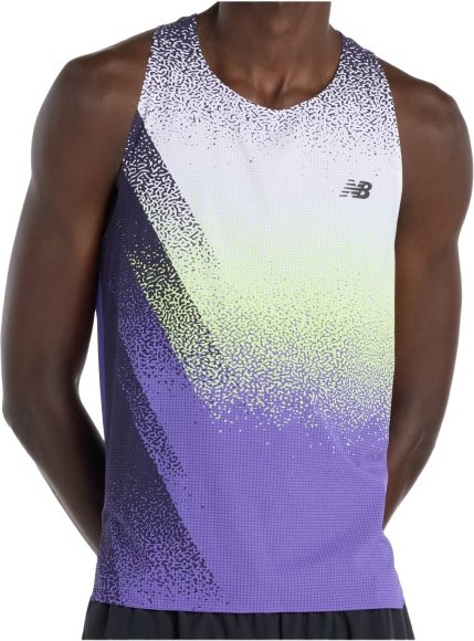 New Balance - Race Day Ultra Light Printed Singlet - Tank Top Gr L bunt