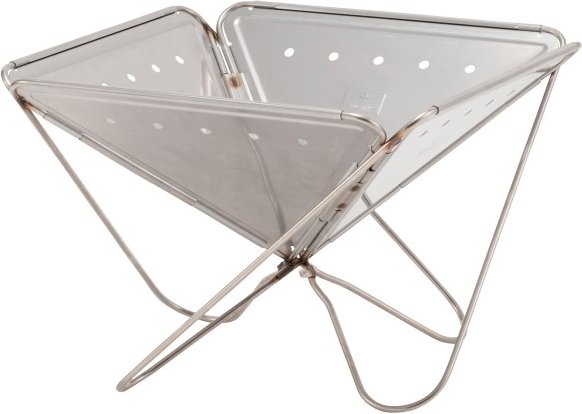 Snow Peak - Pack & Carry Fireplace XL - Trockenbrennstoffkocher metallic