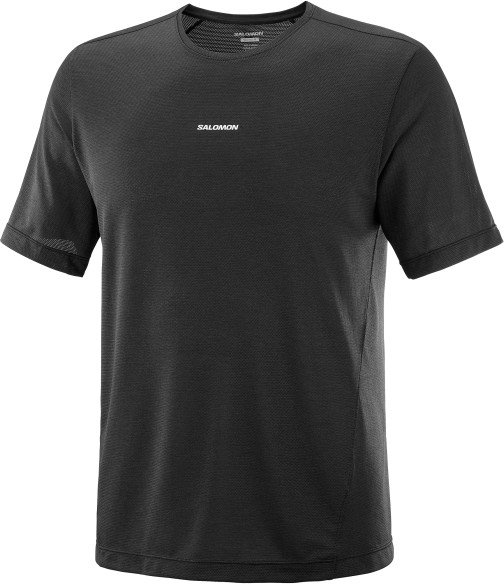 Thumbnail - Salomon - SHKout Core S/S - Laufshirt Gr L schwarz