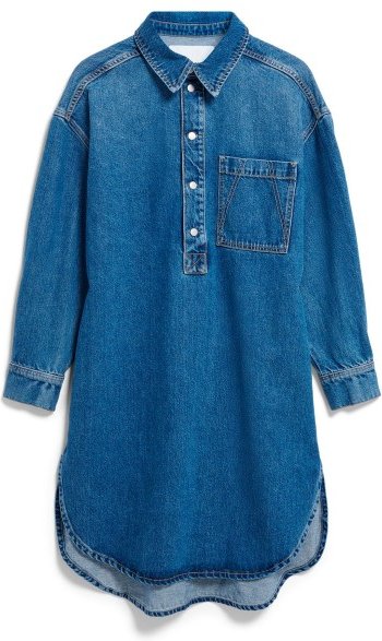 Thumbnail - ARMEDANGELS - Women's Oversized Denim Shirt Dress - Kleid Gr XS blau
