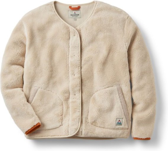 Passenger - Women's Iris Collarless Recycled Fleece Jacket - Fleecejacke Gr XL beige