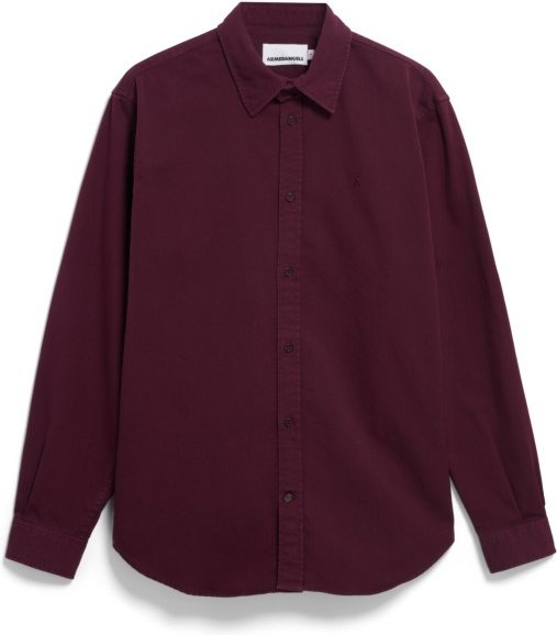 ARMEDANGELS - Giaalo GMT Dye - Hemd Gr S rot