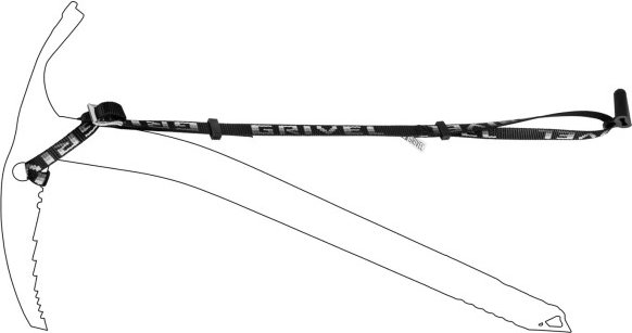 Thumbnail - Grivel - Ice Axe Long Leash Evo - Handschlaufe Gr One Size schwarz