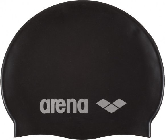 Arena - Classic Silicone - Badekappe schwarz/grau