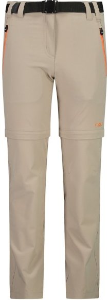 Thumbnail - CMP - Girl's Stretch Zip Off Pant - Zip-Off-Hose Gr 176 beige