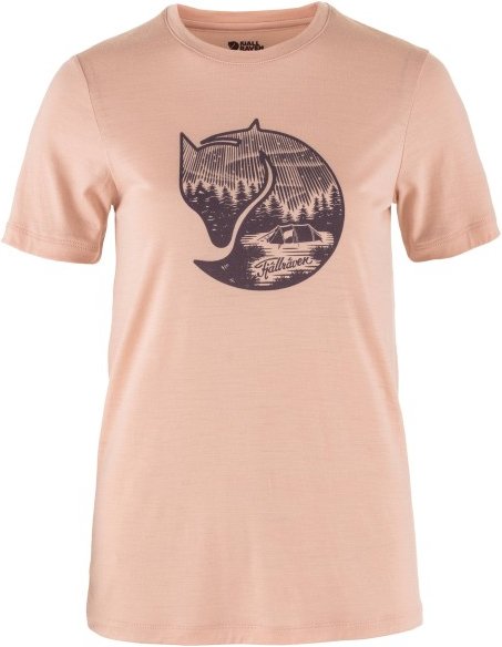 Fjällräven - Women's Abisko Wool Fox S/S - Merinoshirt Gr M rosa/beige