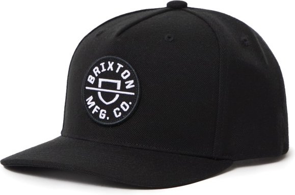 Thumbnail - Brixton - Crest C MP Snapback - Cap Gr One Size schwarz