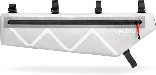 Cyclite - Frame Bag XT / 02 - Fahrradtasche Gr 3,2 l weiß/grau