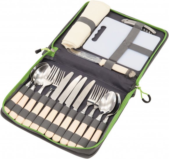 Outwell - Picnic Cutlery Set - Picknick-Set Gr 28 x 5 x 23 cm grau
