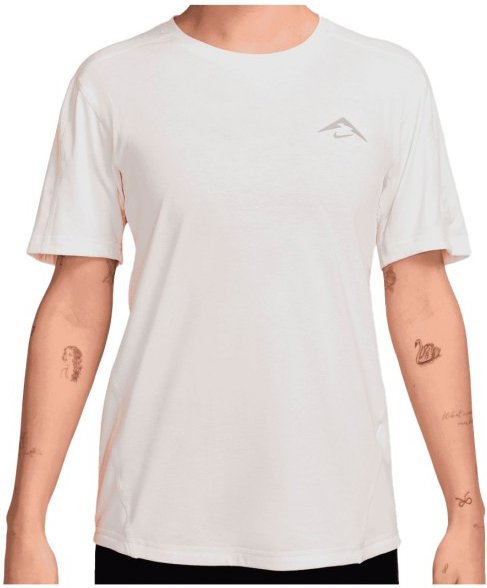 Nike - Women's Trail Dri-Fit UV Running Shirt - Laufshirt Gr M weiß