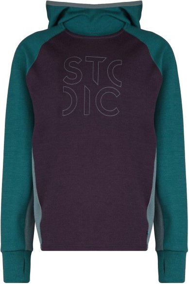 Stoic - Kid's Merino260 StadjanSt. Hoody - Merinohoodie Gr 104 grau/blau