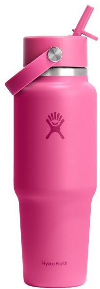 Hydro Flask - Wide Flex Straw Travel Bottle - Trinkflasche Gr 946 ml rosa