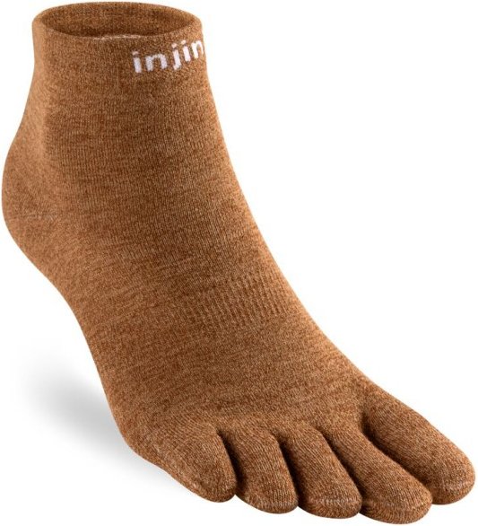 Injinji - Liner Mini-Crew - Multifunktionssocken Gr M braun
