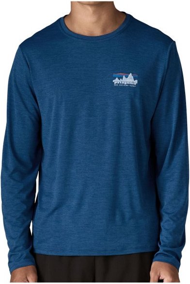 Patagonia - L/S Cap Cool Daily Shirt '73 Skyline - Funktionsshirt Gr XXL blau