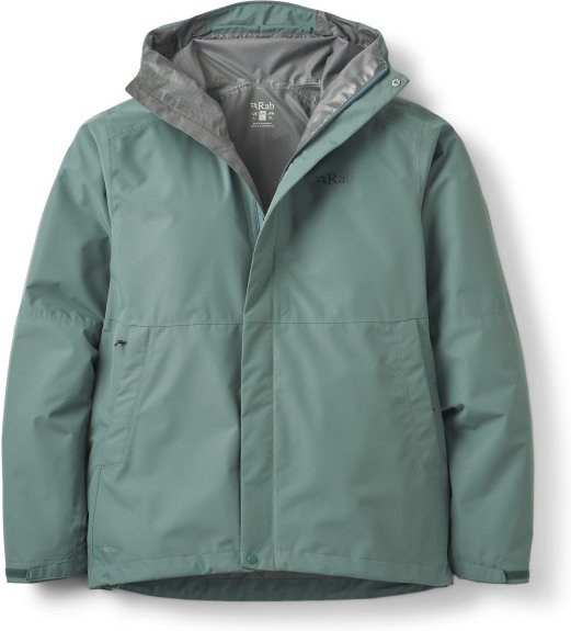 Rab - Downpour Jacket - Regenjacke Gr L türkis