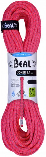 Beal - Joker 9,1 mm Golden Dry - Einfachseil Gr 50 m rosa