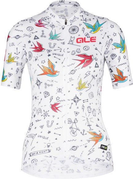 Thumbnail - Alé - Women's Versilia Jersey Graphics - Radtrikot Gr XL weiß