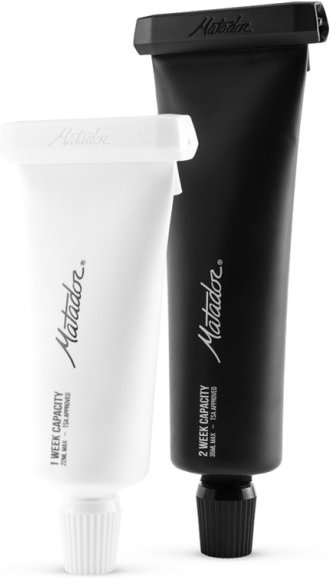 Matador - Refillable Toothpaste Tubes 2-Pack Gr 22 / 35 ml Set weiß