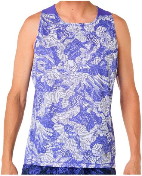Asics - Fujitrail Singlet - Laufshirt Gr XL lila