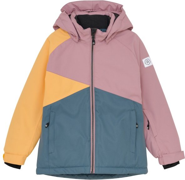 Thumbnail - Color Kids - Girl's Ski Jacket Colorblock - Skijacke Gr 152 bunt